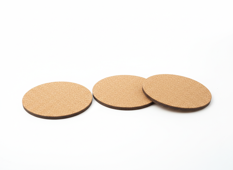 Cork-back coasters · blank