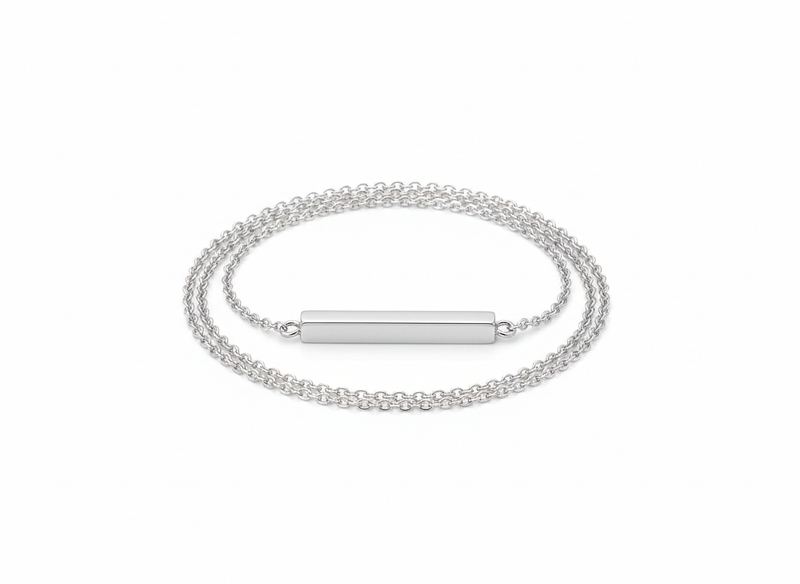 Engraved bar necklace · blank