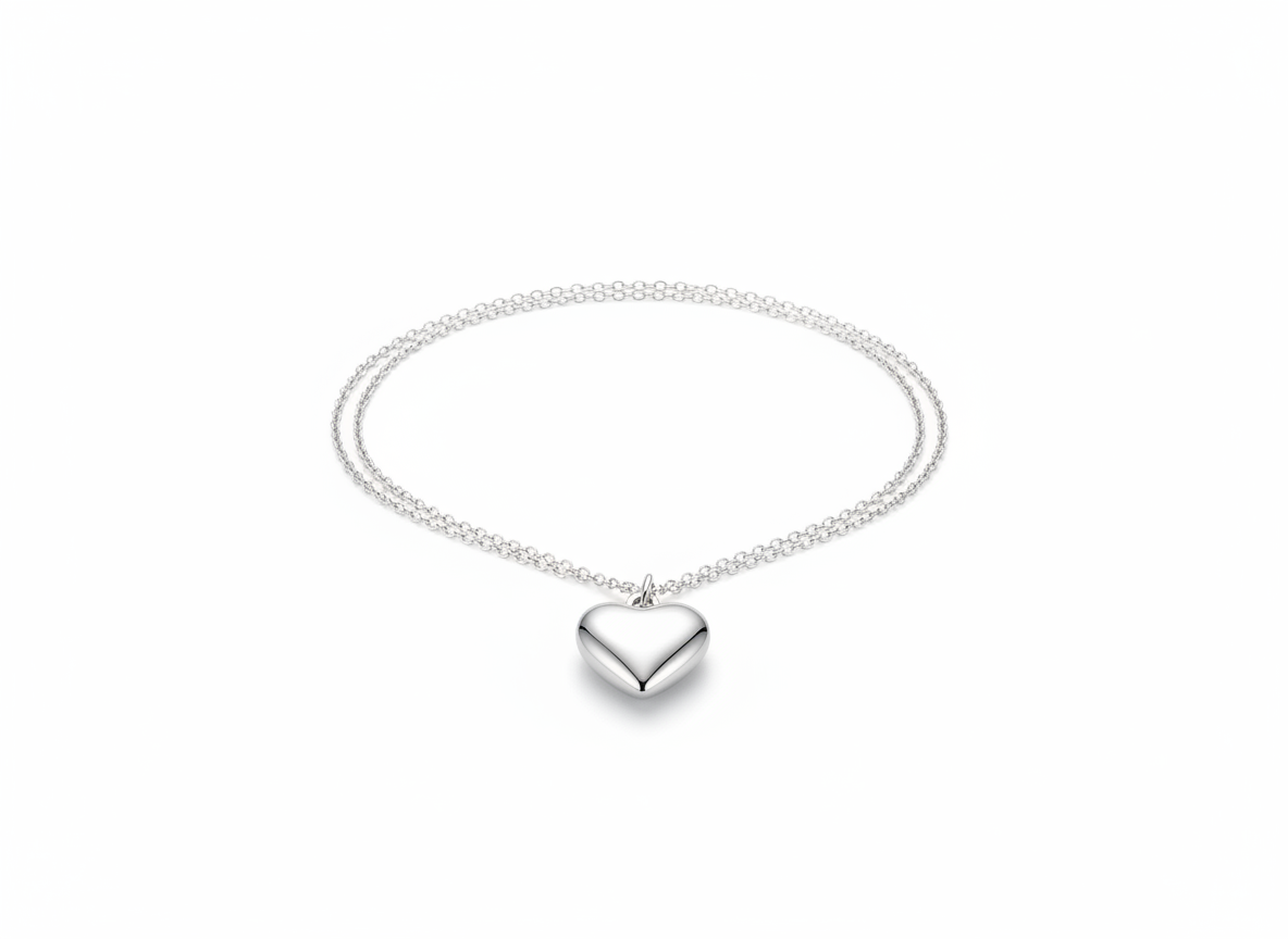 Engraved heart necklace · blank