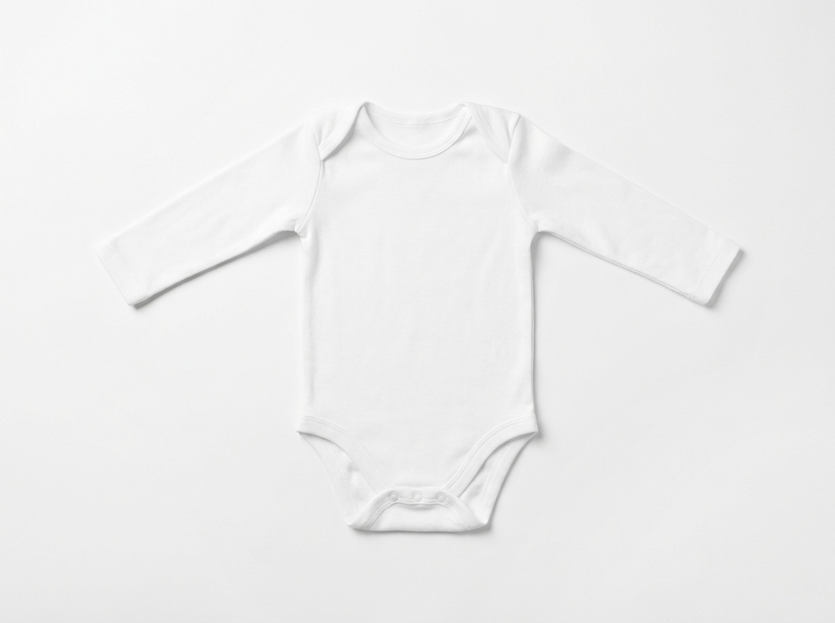 Baby long-sleeve bodysuit · blank