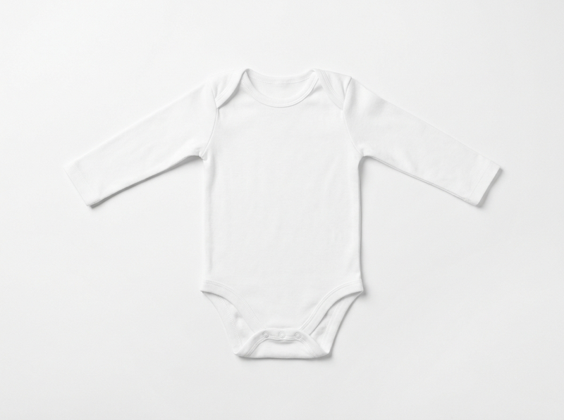 Baby long-sleeve bodysuit · blank