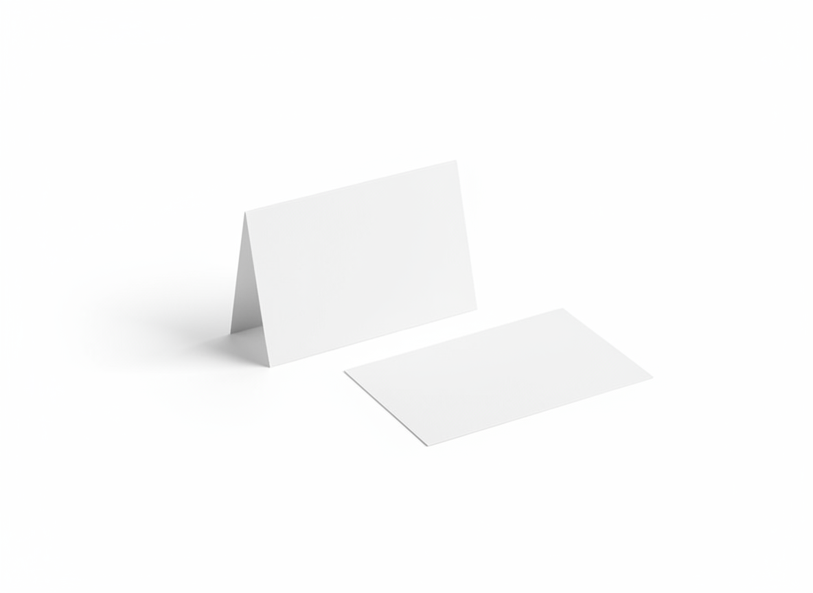 Folding business cards · blank