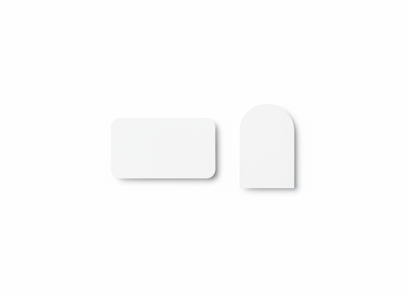 Die-cut postcards · blank
