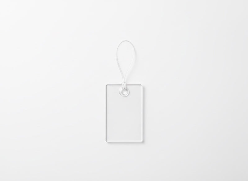 Acrylic mini hang tag