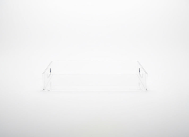 Acrylic rectangular tray