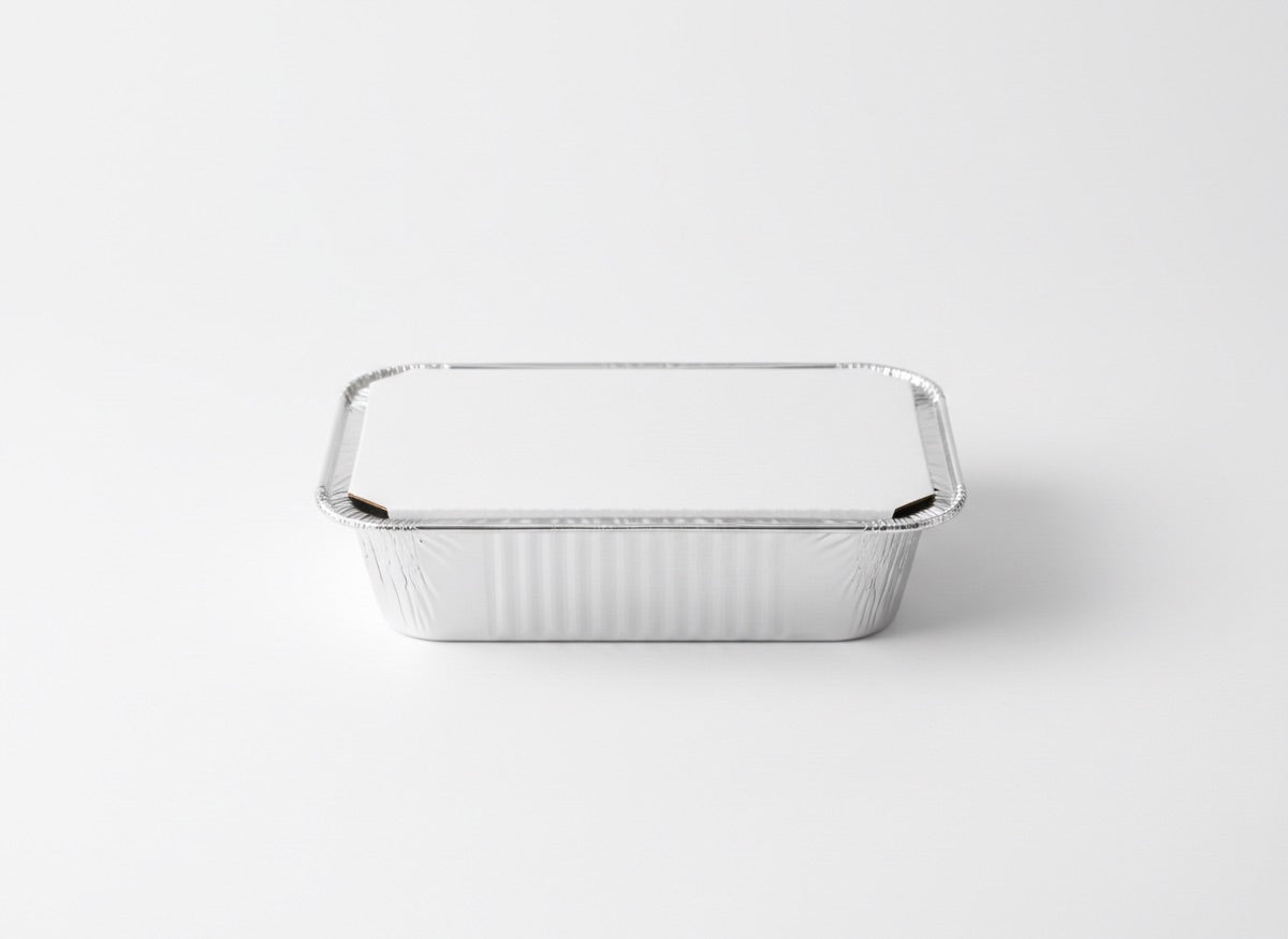 Dark aluminum foil container