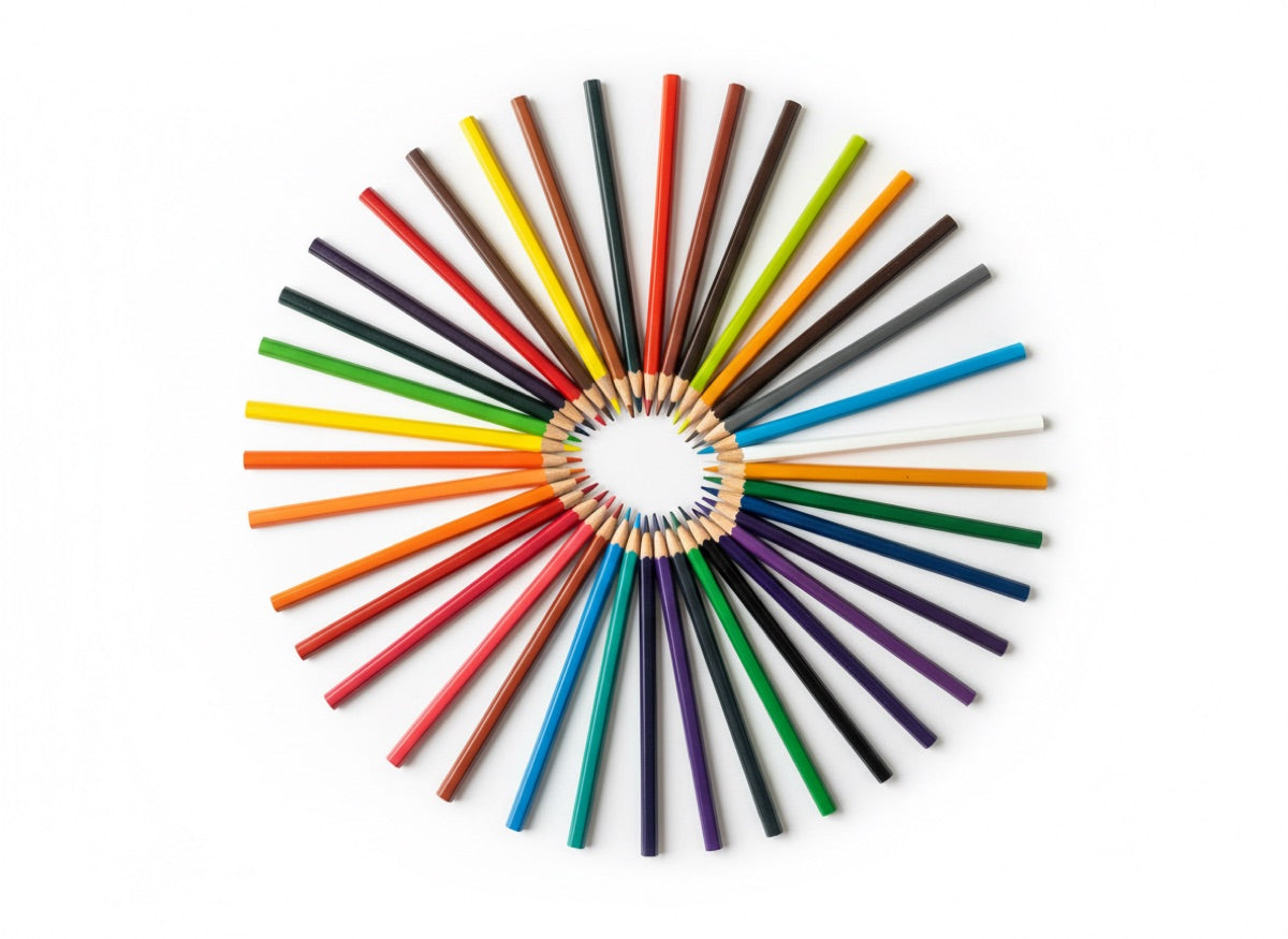 Keyroad triangular colored pencils