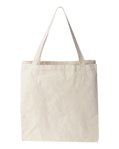 Zip-top canvas tote · blank