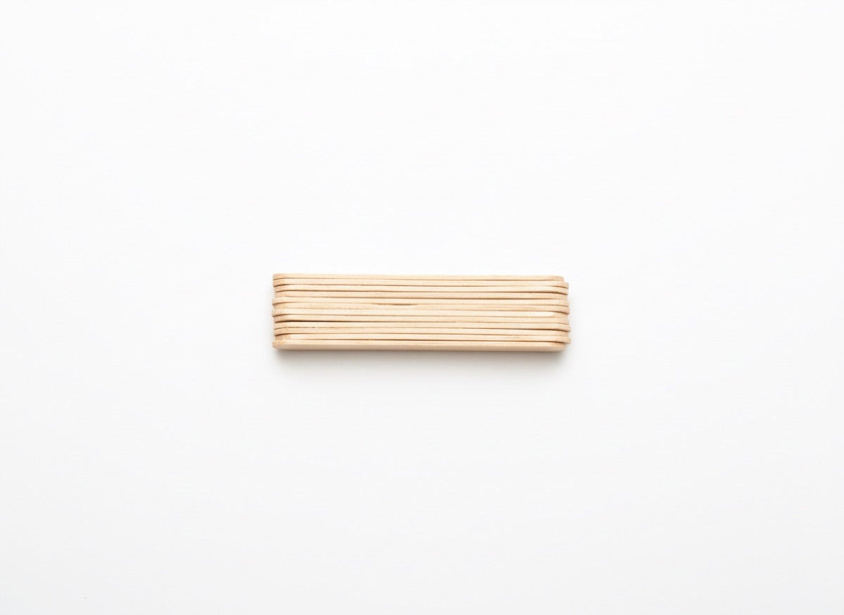 Wooden ice cream stick