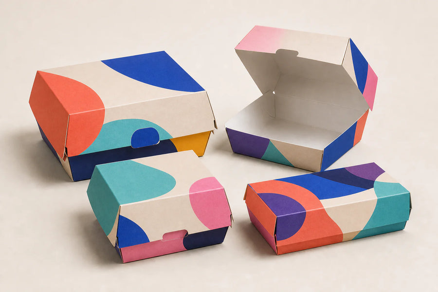 Kraft burger boxes