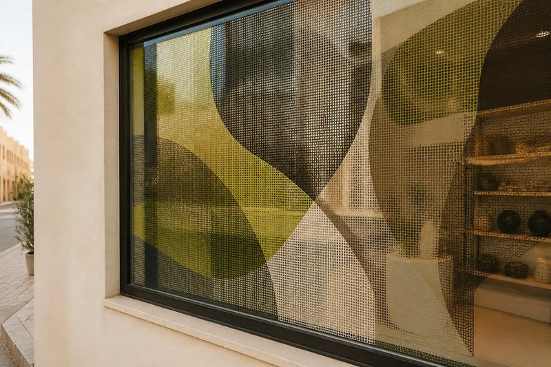 Perforated window film