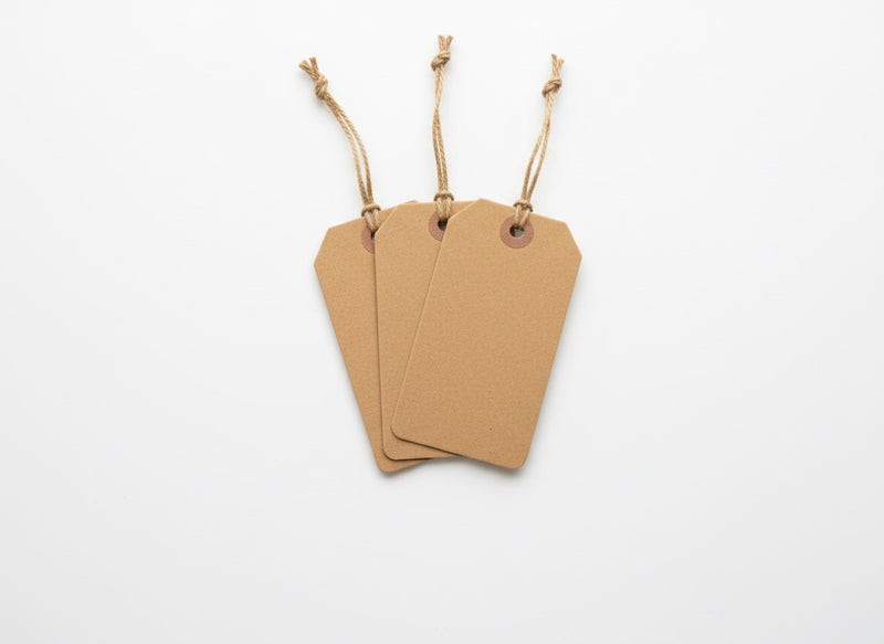 Rectangular paper tags