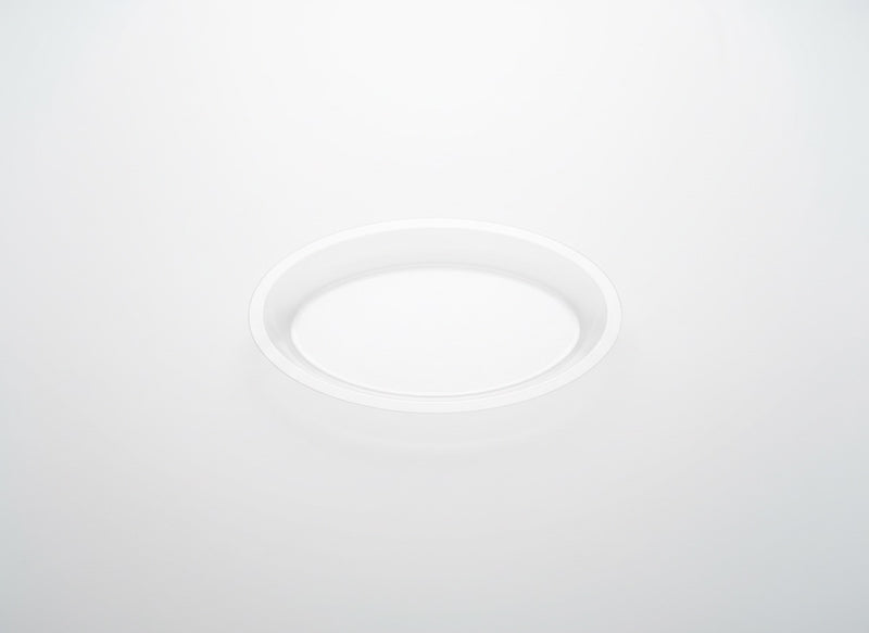 Oval plastic platter