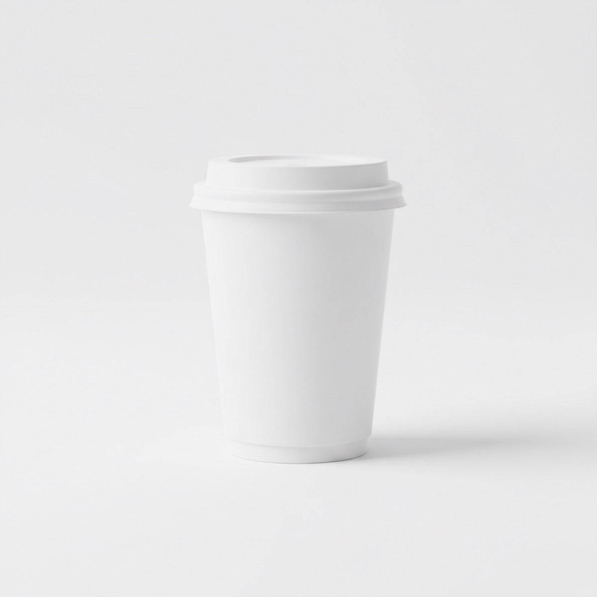 Attached stopper frosted plastic cup