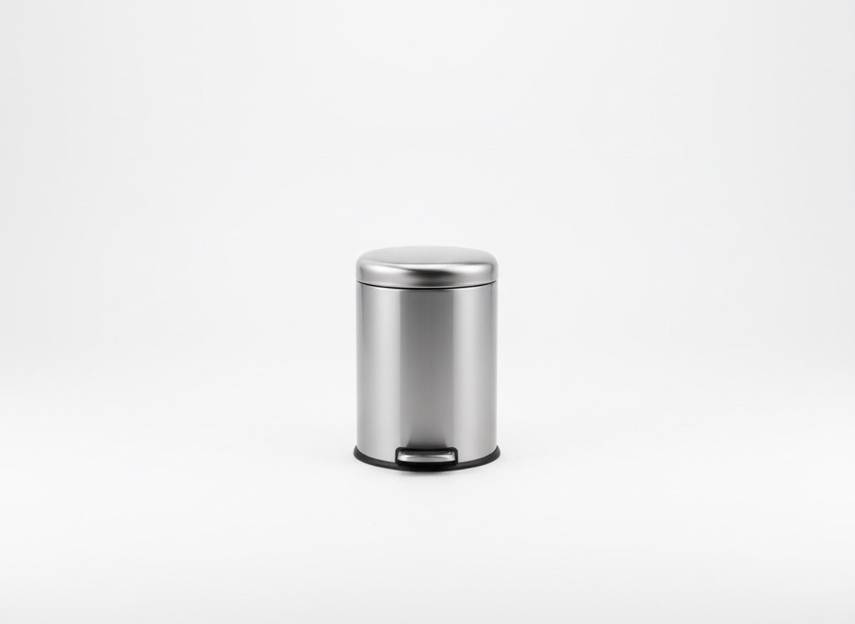 Metal trash bin